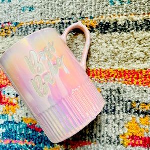 Boss Babe Luster Pink Mug ☕️🌸💗✨